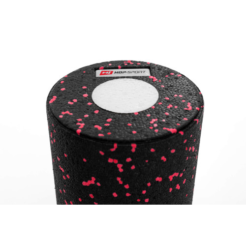 Масажний ролик  Hop-Sport HS-P033DYG EPP 33 см 3 в 1 black-red - фото №4